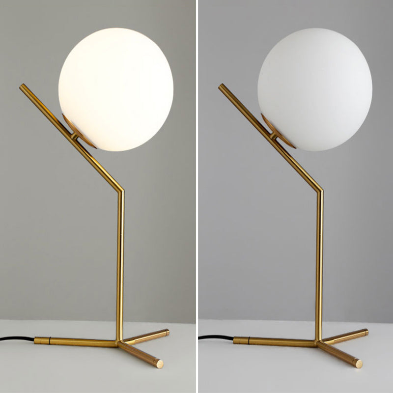 Hedendaagse stijl bolvormige tafel lichtglas slaapkamer nachttafellamp