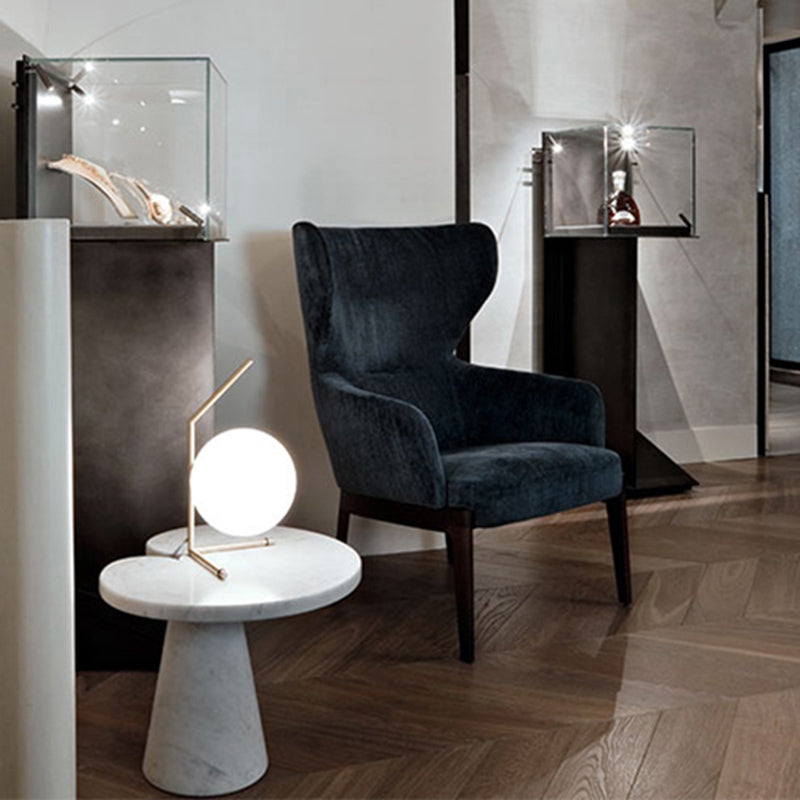Hedendaagse stijl bolvormige tafel lichtglas slaapkamer nachttafellamp