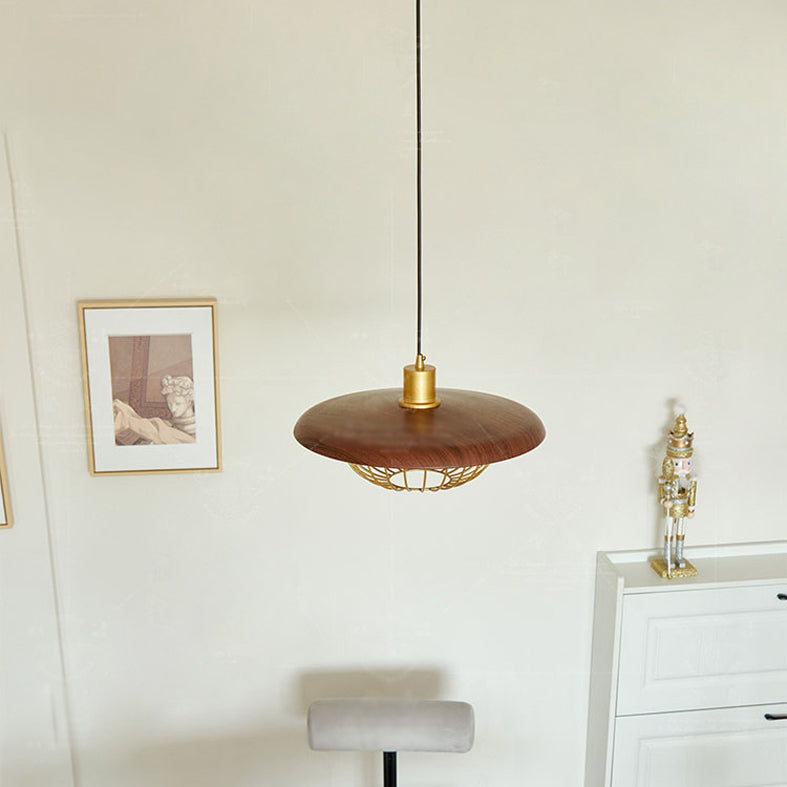 Hanging Light Fixture Modern 1-Light Suspension Pendant Lamp with Metal Shade for Restaurant
