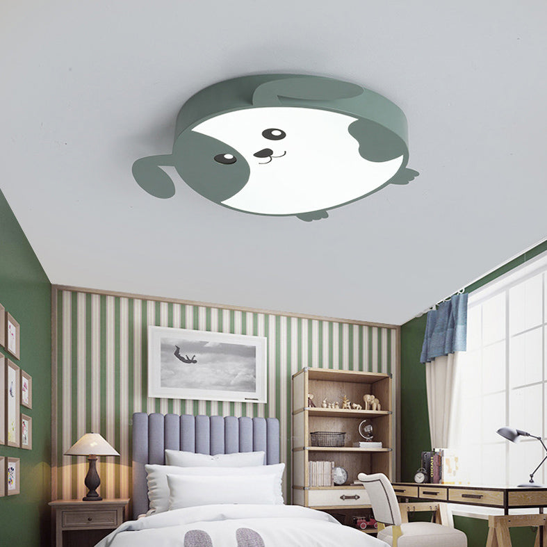 Mignon chiot LED encastré lumière minimaliste métal enfants chambre encastré plafonnier