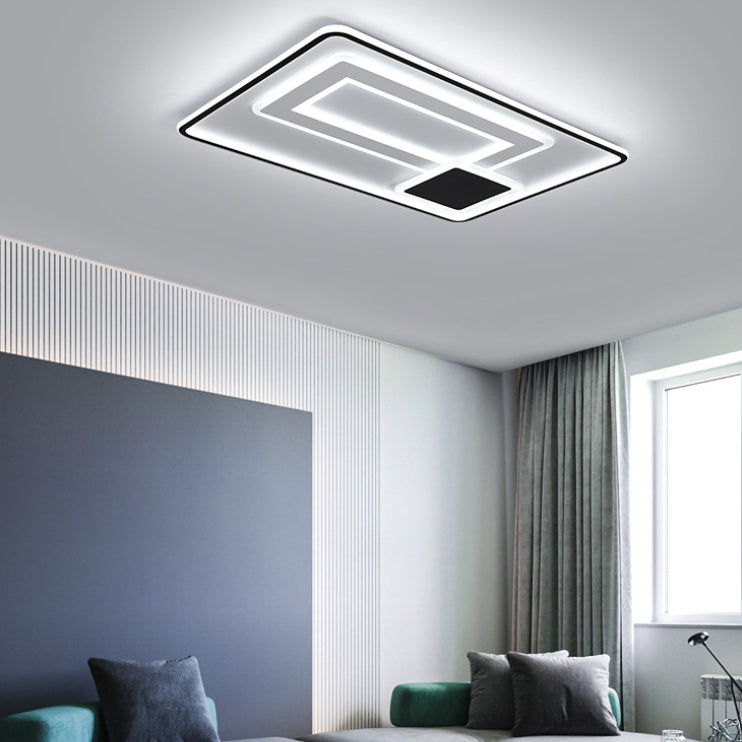 1-Light Metal Led Bündig Mount Deckenbefestigung Modern Style Geometrische Flush Mount Lights