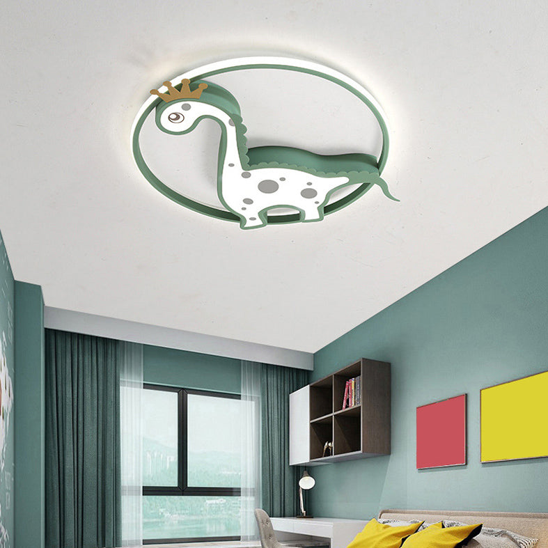 Chambre d'enfants dinosaure encastré plafonnier acrylique Creative LED plafonnier
