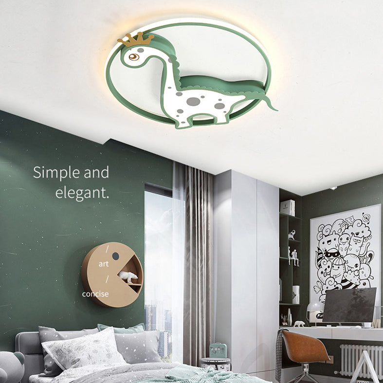 Chambre d'enfants dinosaure encastré plafonnier acrylique Creative LED plafonnier