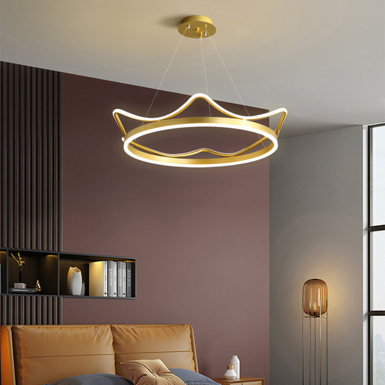 Ultra-moderne Kronleuchterleuchte Acrylhängelampe mit hängenden Kabel für Schlafzimmer