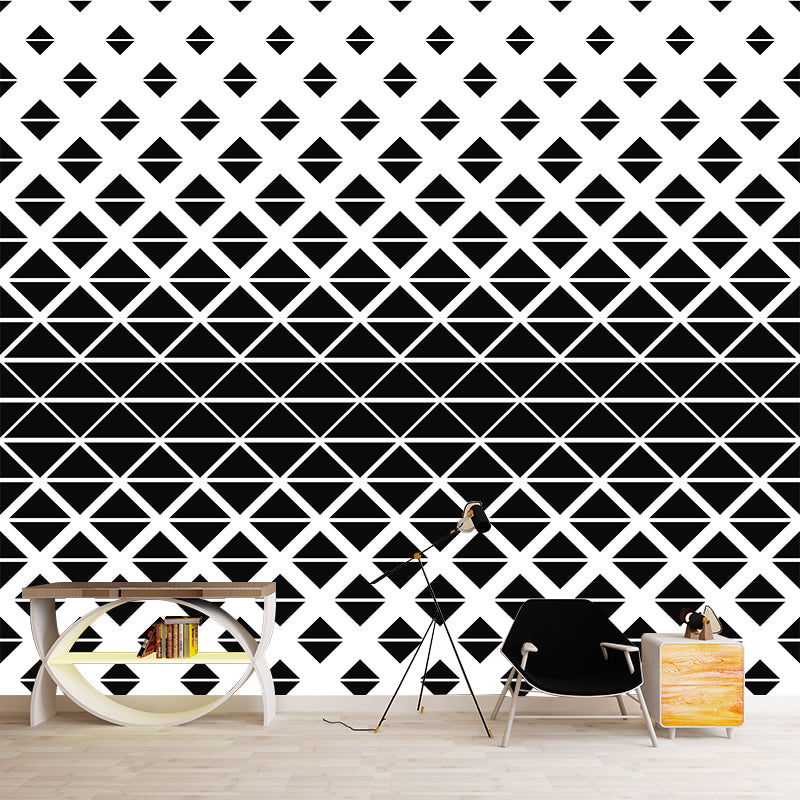 Dining Room Decoration Wall Mural Geometry Illustration Square Customized Wall Art