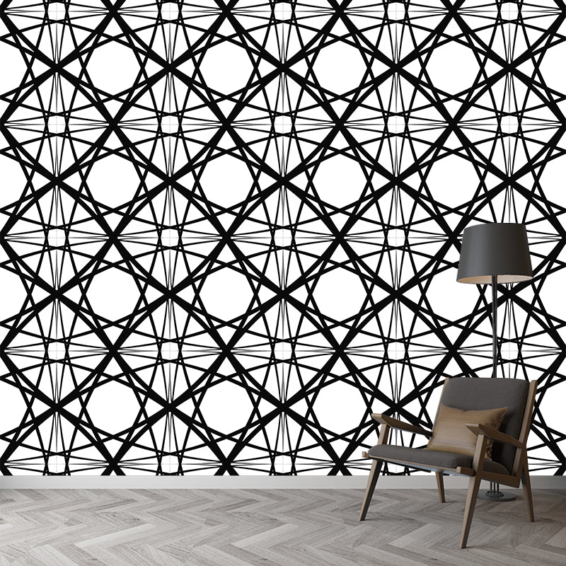 Customized Contemporary Geometry Wall Mural Decal Moisture Resistant Wall Decor