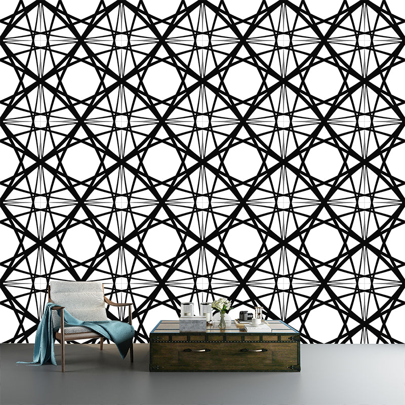 Customized Contemporary Geometry Wall Mural Decal Moisture Resistant Wall Decor