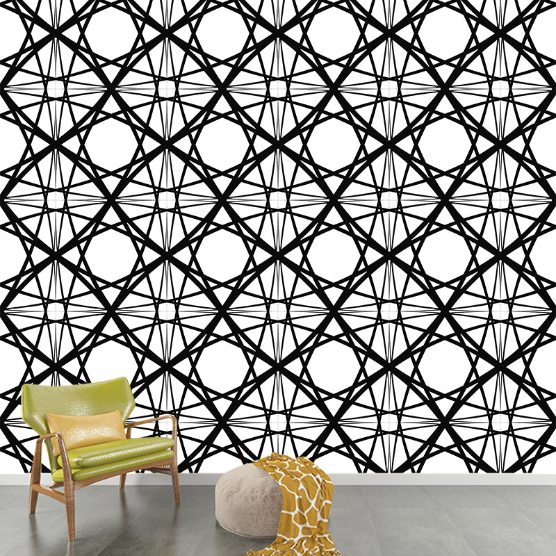 Customized Contemporary Geometry Wall Mural Decal Moisture Resistant Wall Decor