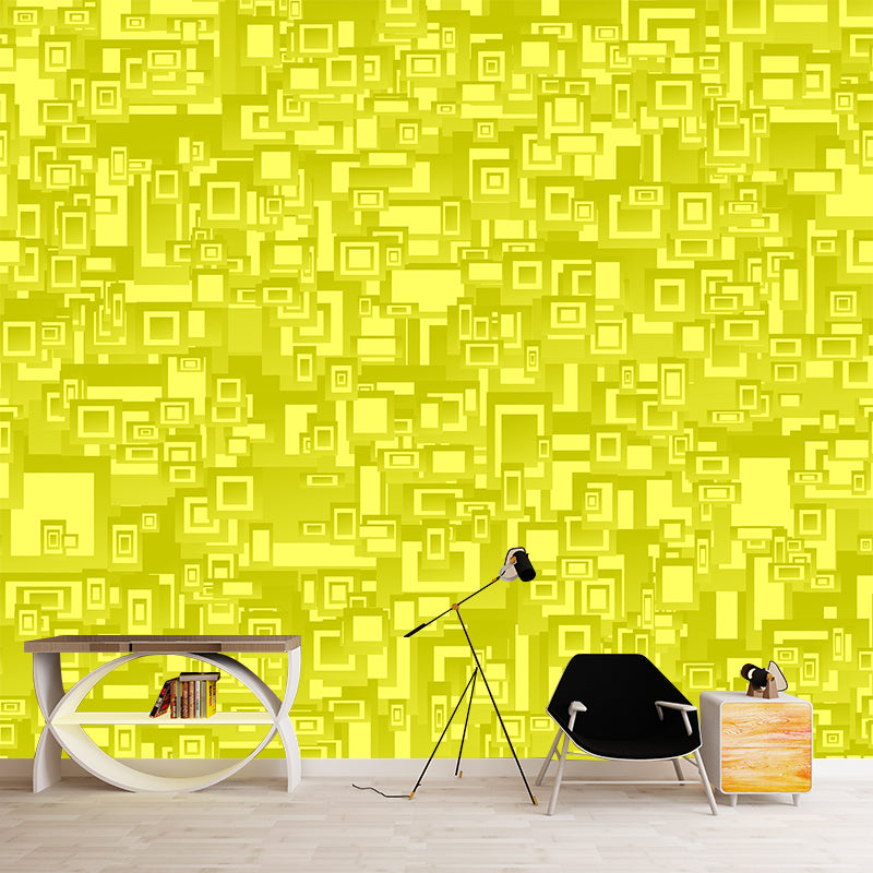 Sleeping Room Decoration Wall Mural Geometry Illustration Square Customized Wall Art