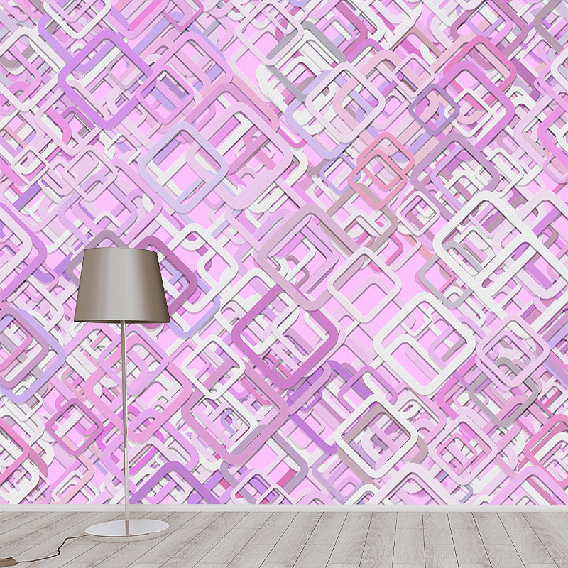 Sleeping Room Decoration Wall Mural Geometry Illustration Square Customized Wall Art