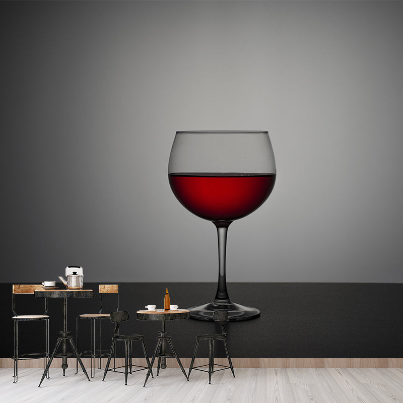 Simple Grape Wine Mural Customized Wine Shop Wall Decor Stain Resistant