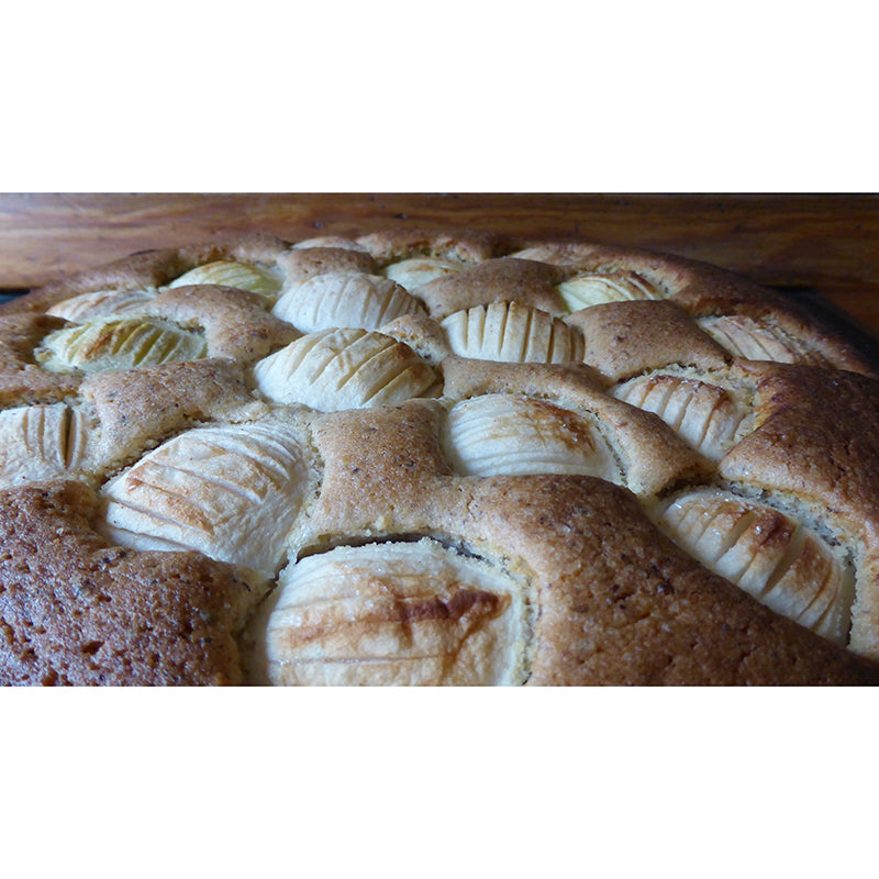 Apple Pie Dessert Wall Mural Minimalist Decoration Stain Resistant for Dessert Shop