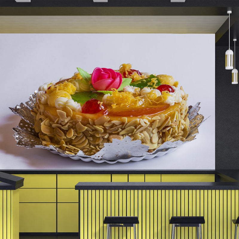 Customized Photography Cake Dessert Mural Wallpaper Commerce Shop Decoration