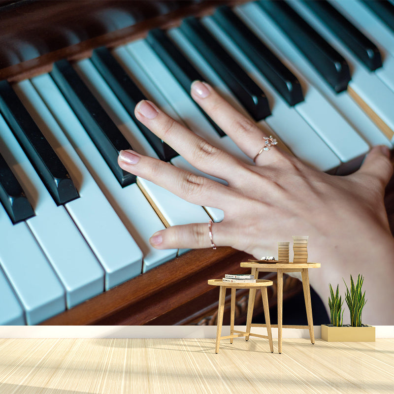 Customized Contemporary Piano Mural Mildew Resistant for Sitting Room Bedroom