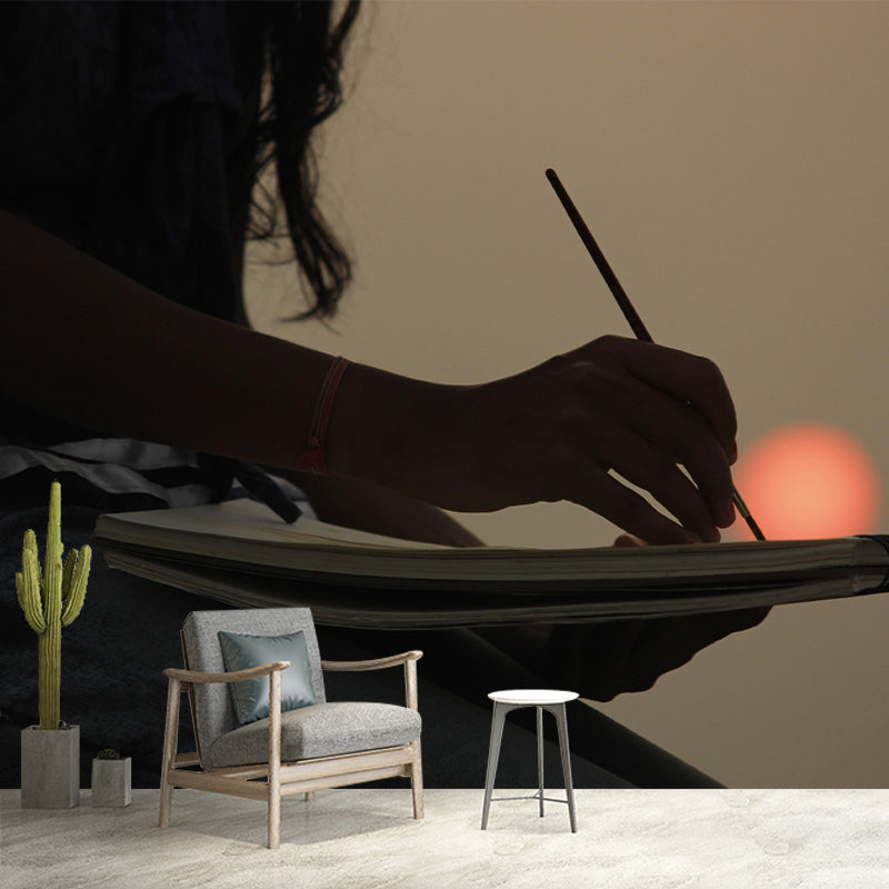 Customized Painting Hobby Mural Mildew Resistant Wall Covering for Bedroom