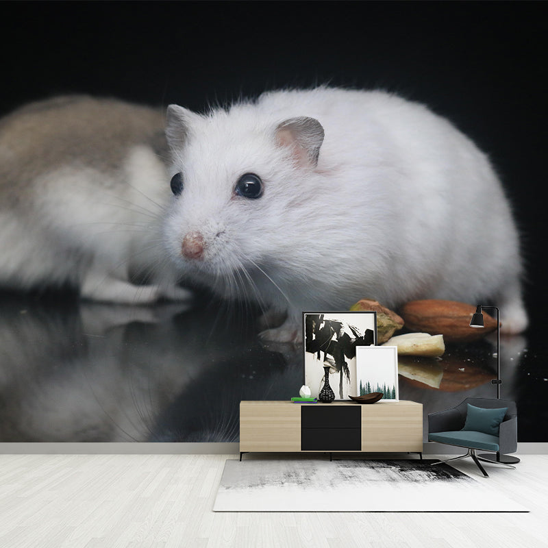 Customized Contemporary Hamster Mural Mildew Resistant for Sitting Room Bedroom