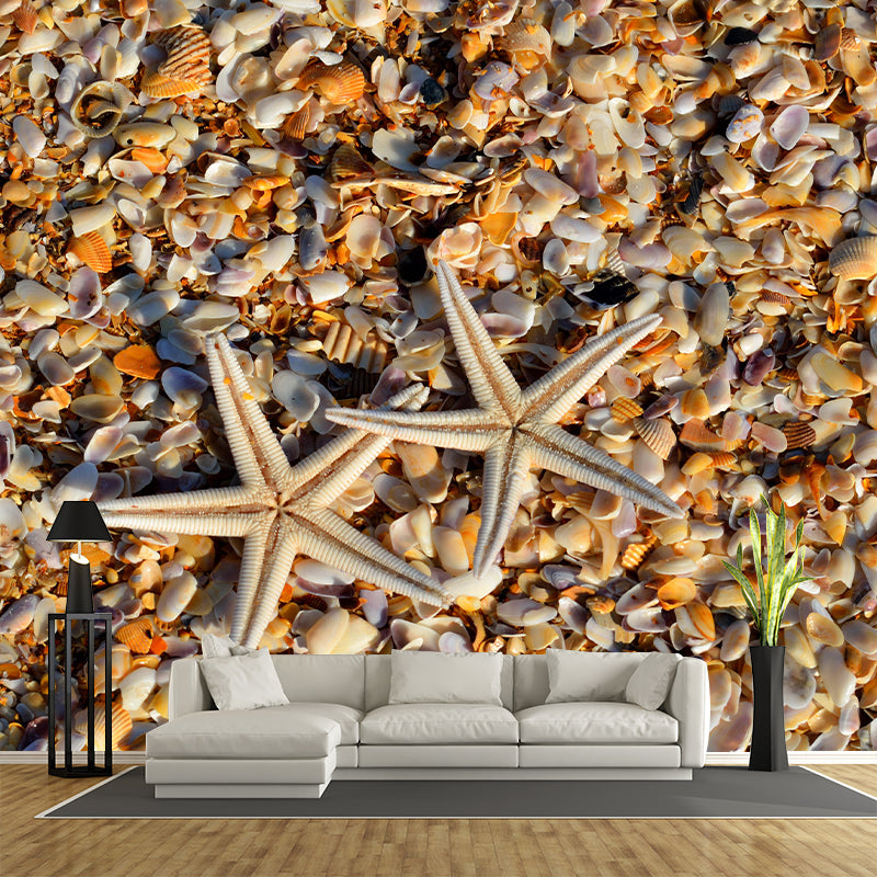 Customized Contemporary Starfish Mural Mildew Resistant for Sitting Room Bedroom