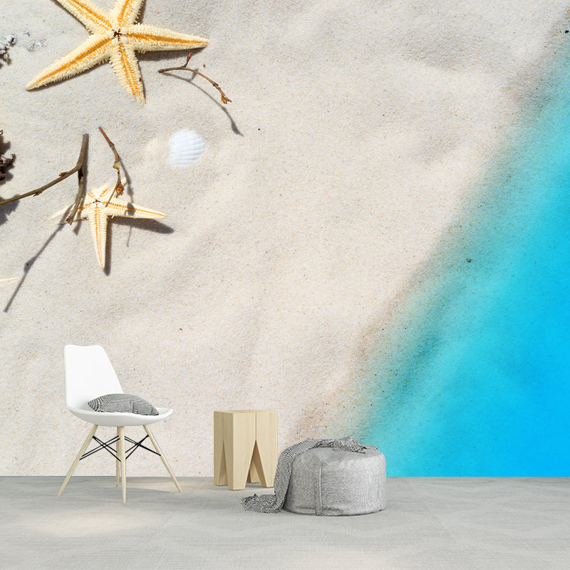 Customized Contemporary Starfish Mural Mildew Resistant for Sitting Room Bedroom