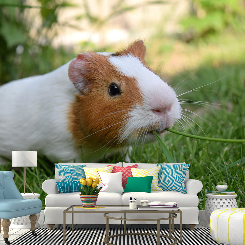Customized Contemporary Guinea-Pig Mural Mildew Resistant for Sitting Room Bedroom