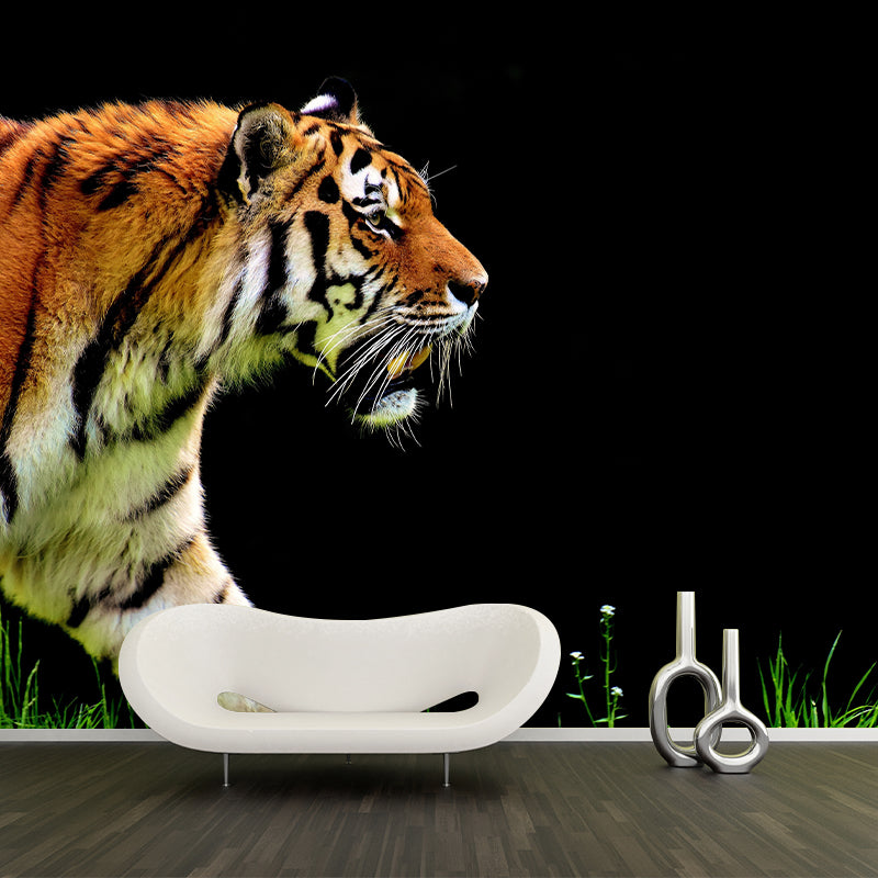 Tiger Contemporary Mural Decal Sitting Room Moisture Resistant Wall Decor