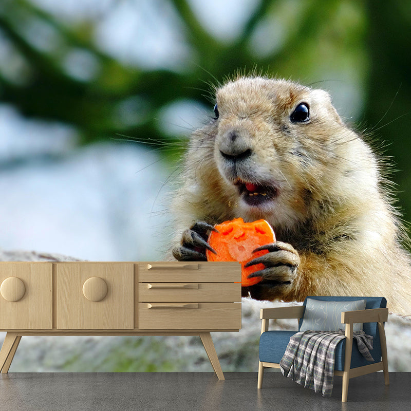 Customized Contemporary Prairie-Dog Mural Mildew Resistant for Sitting Room Bedroom