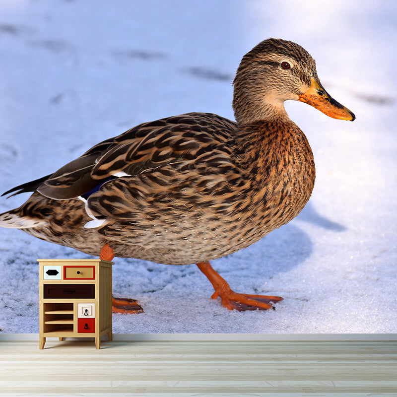 Customized Contemporary Duck Mural Mildew Resistant for Sitting Room Bedroom