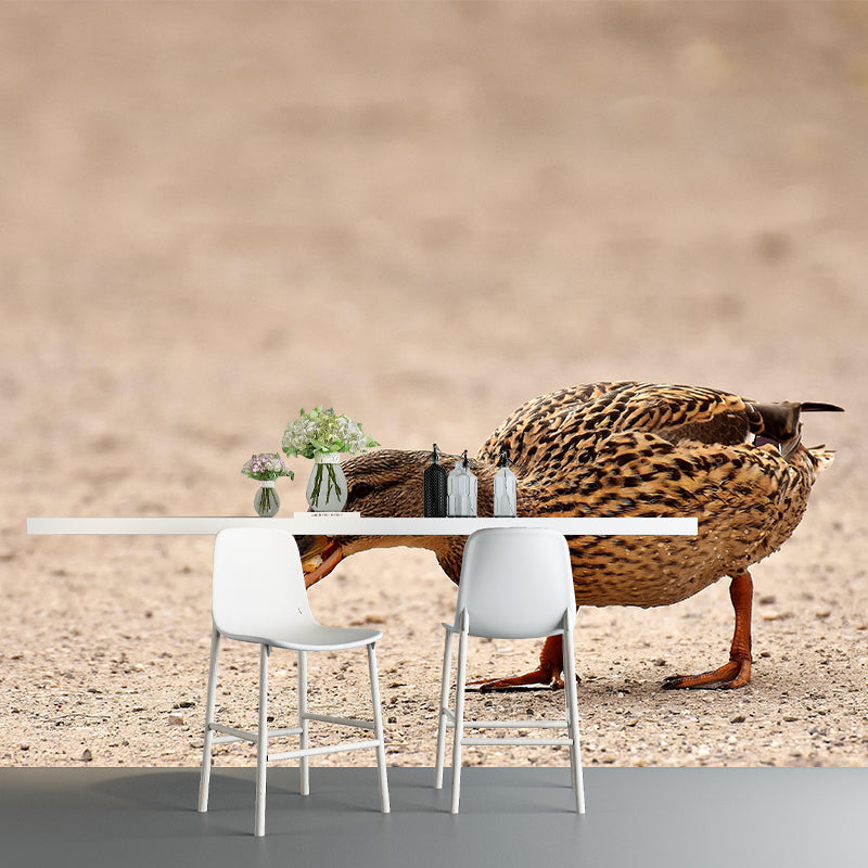 Customized Contemporary Duck Mural Mildew Resistant for Sitting Room Bedroom