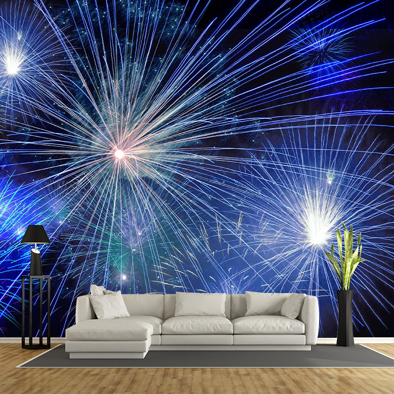 Contemporary Photography Gorgeous Fireworks Murals Wallpaper Moisture Resistant
