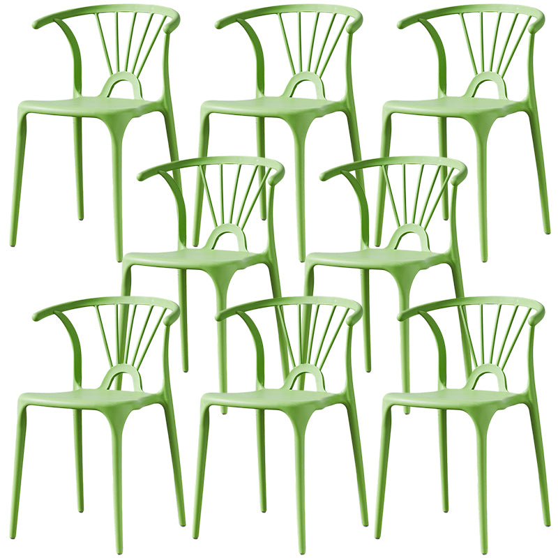 Chaise de salle à manger empilable en plastique à dossier de Wishbone de chaise contemporaine à la maison