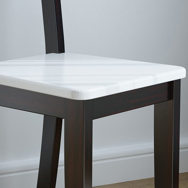 Chaise latéral de salle à manger en bois contemporain