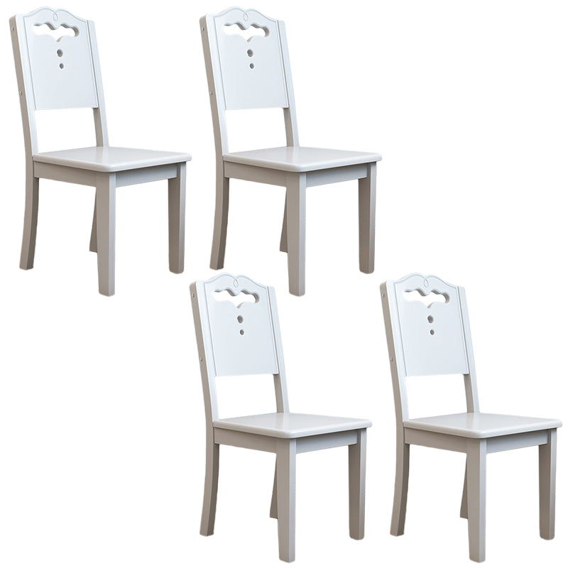 Chaise latéral de salle à manger en bois contemporain