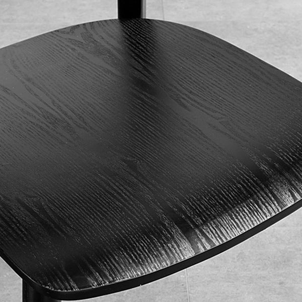 Chaises de salle à manger latérales contemporaines en bois avec chaises sans bras de salle à manger à 4 pieds
