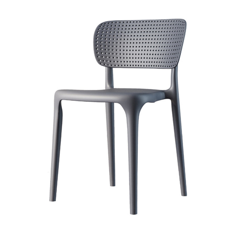 Contemporary Dining Chairs Plastic Dining Armless Side Chair for Home Use