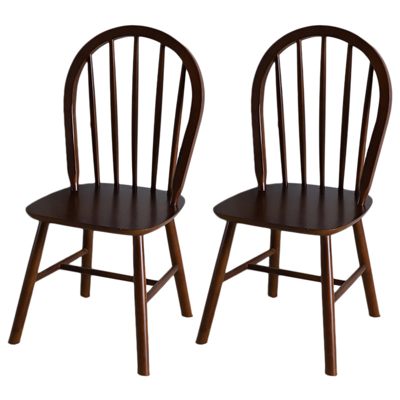 Nordic Style Solid Wood Dining Room Chair Windsor Back Side Chair for Home Use