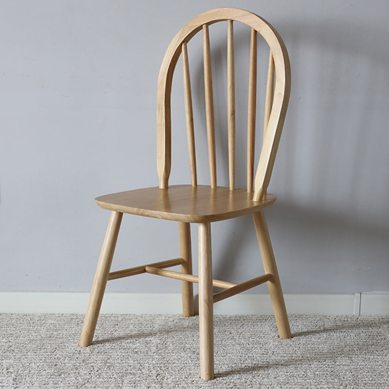 Nordic Style Solid Wood Dining Room Chair Windsor Back Side Chair for Home Use