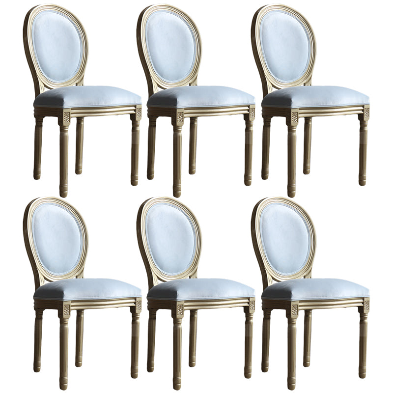 Chaise de salle à manger traditionnelle en velours, chaise latérale à dossier King Louis de 38 pouces avec 4 pieds pour restaurant