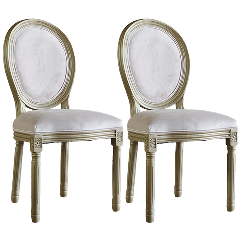 Chaise de salle à manger traditionnelle en velours, chaise latérale à dossier King Louis de 38 pouces avec 4 pieds pour restaurant