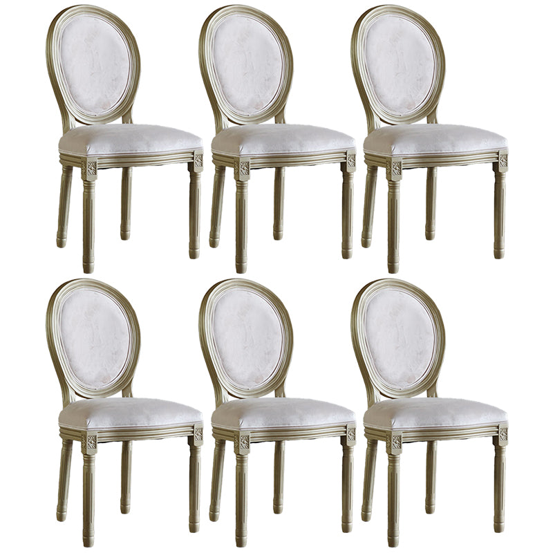 Chaise de salle à manger traditionnelle en velours, chaise latérale à dossier King Louis de 38 pouces avec 4 pieds pour restaurant