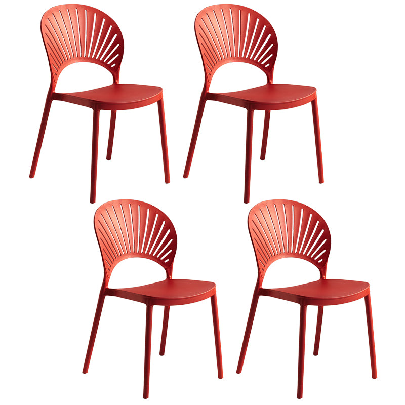 Chaise latérale arrière en plastique moderne Windsor 33" H dinant la chaise pour le restaurant