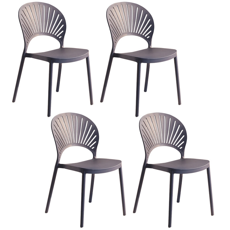 Chaise latérale arrière en plastique moderne Windsor 33" H dinant la chaise pour le restaurant
