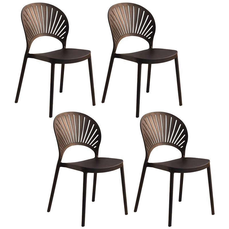 Chaise latérale arrière en plastique moderne Windsor 33" H dinant la chaise pour le restaurant