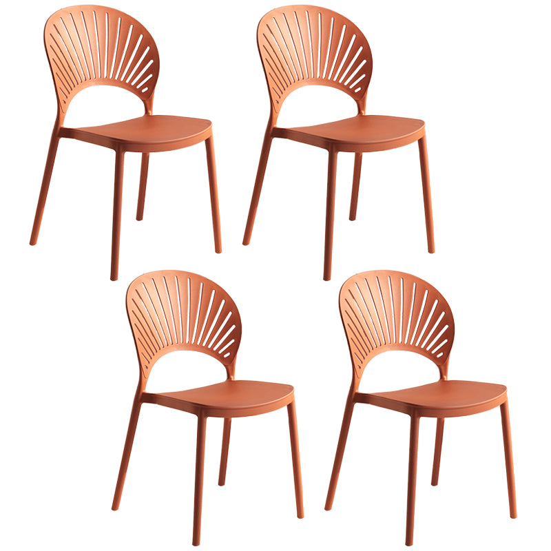 Chaise latérale arrière en plastique moderne Windsor 33" H dinant la chaise pour le restaurant