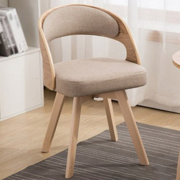Contemporary Swivel Side Dining Room Chair Open Back Chair for Home Use