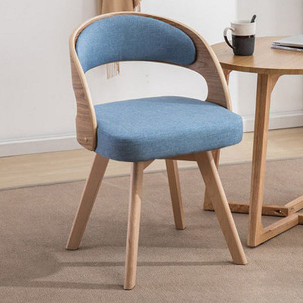 Contemporary Swivel Side Dining Room Chair Open Back Chair for Home Use