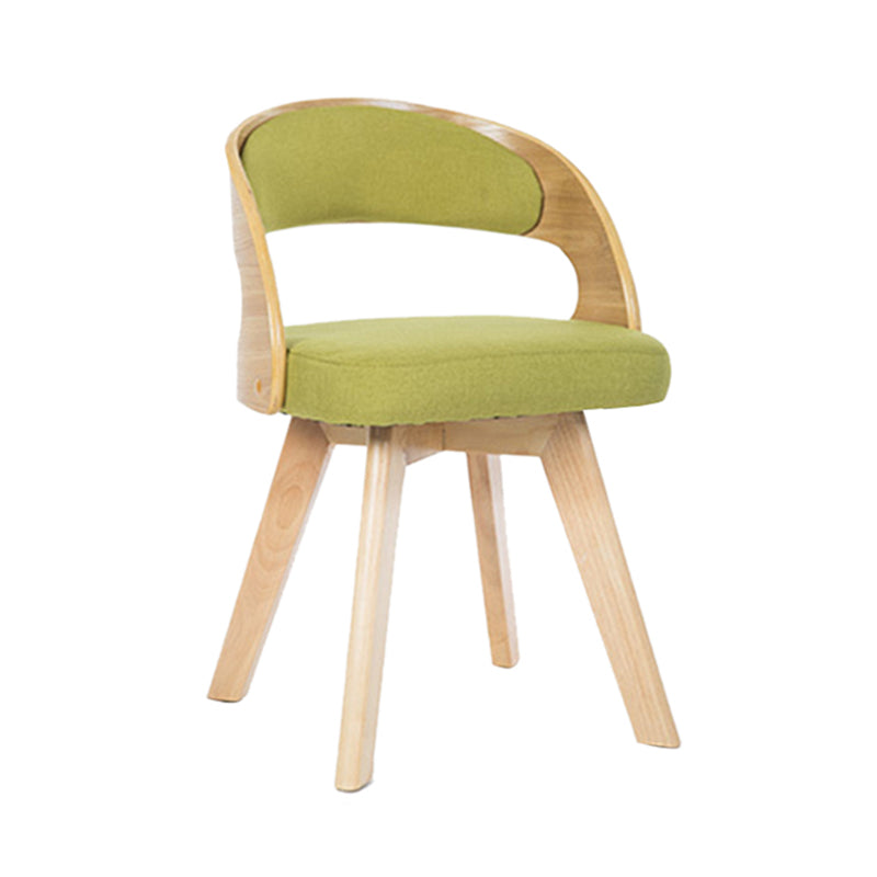 Contemporary Swivel Side Dining Room Chair Open Back Chair for Home Use