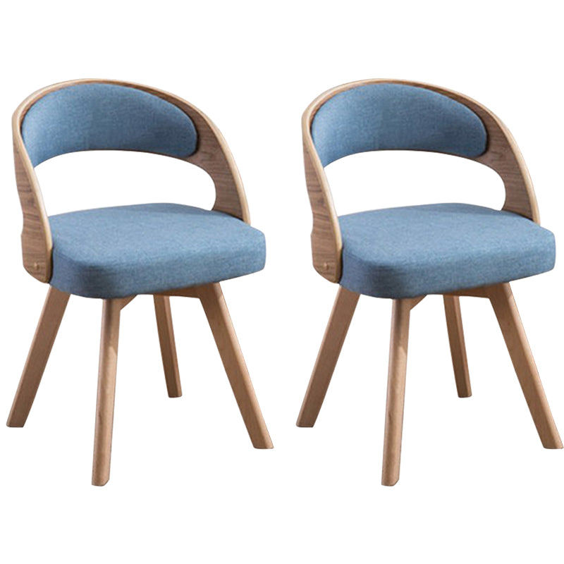 Contemporary Swivel Side Dining Room Chair Open Back Chair for Home Use
