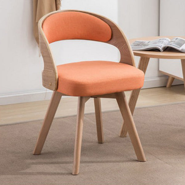 Contemporary Swivel Side Dining Room Chair Open Back Chair for Home Use