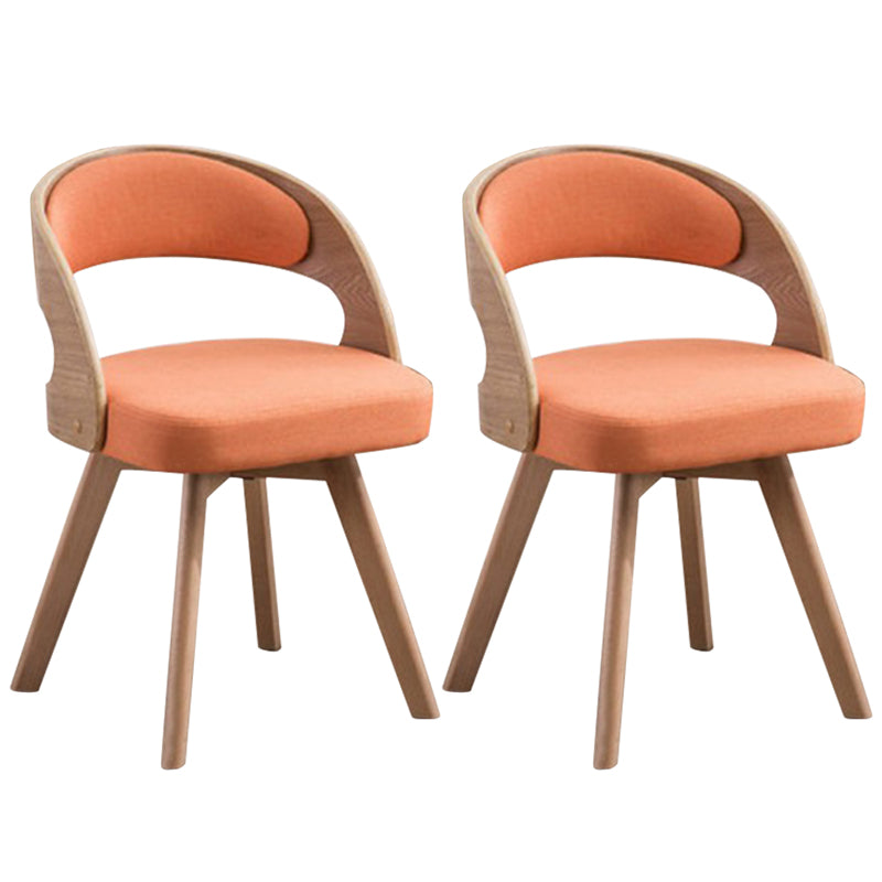 Contemporary Swivel Side Dining Room Chair Open Back Chair for Home Use