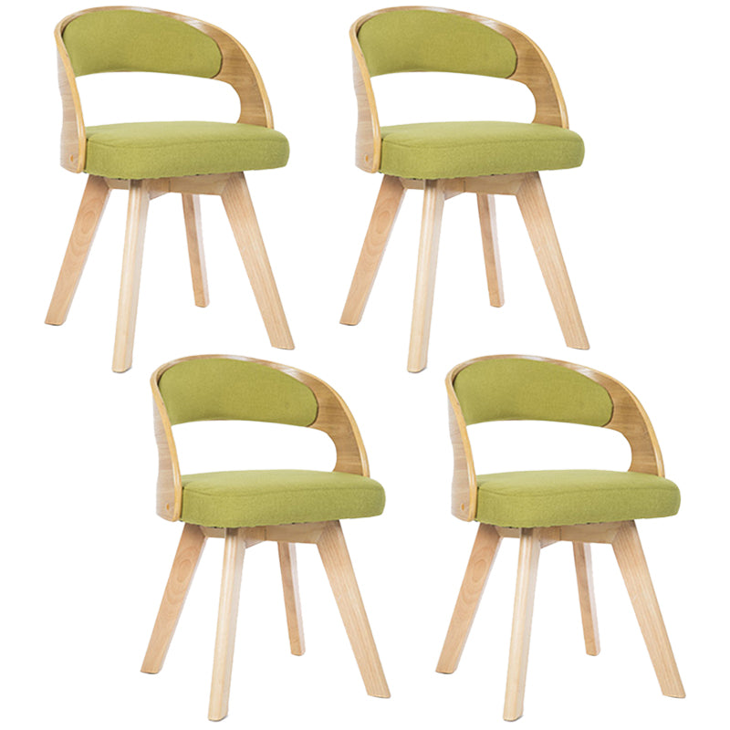 Contemporary Swivel Side Dining Room Chair Open Back Chair for Home Use