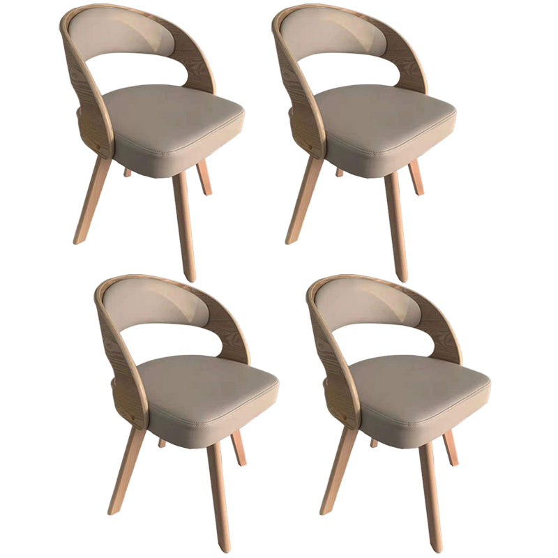 Contemporary Swivel Side Dining Room Chair Open Back Chair for Home Use